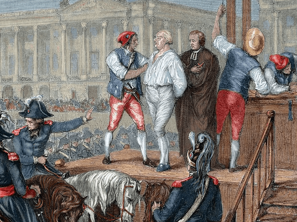Louis XVI Execution Painting