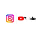 Instagram and youtube logo